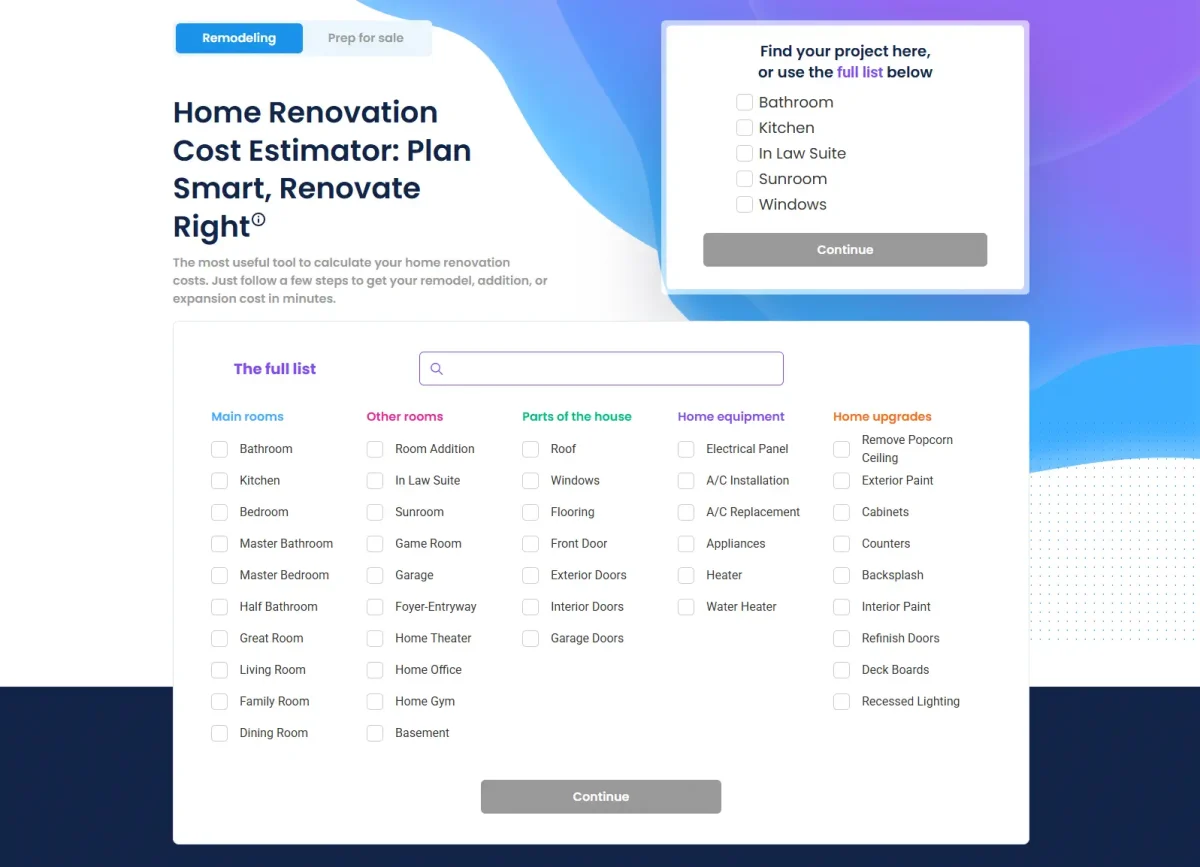 Estimator Project Desktop