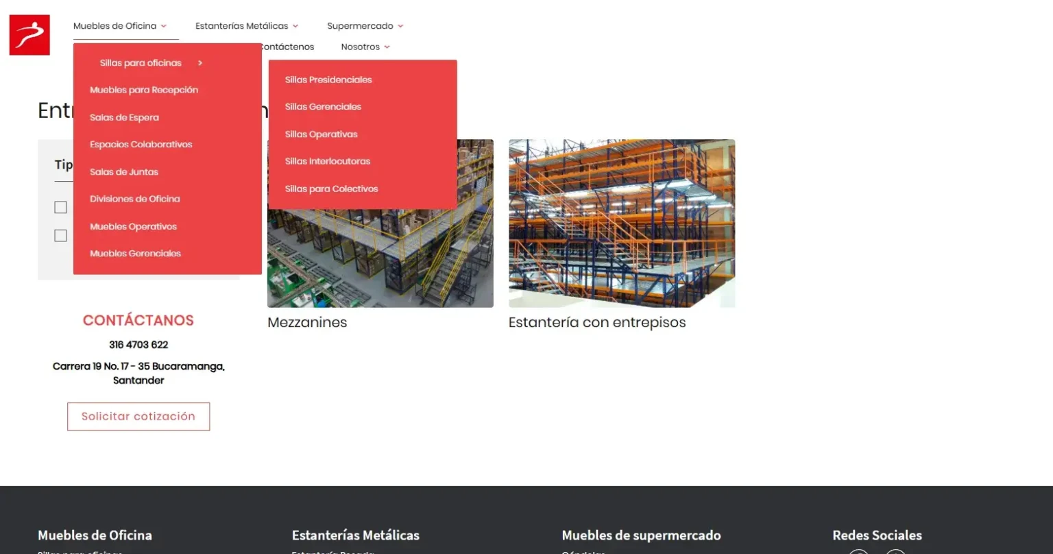 Industrias Pico Menu